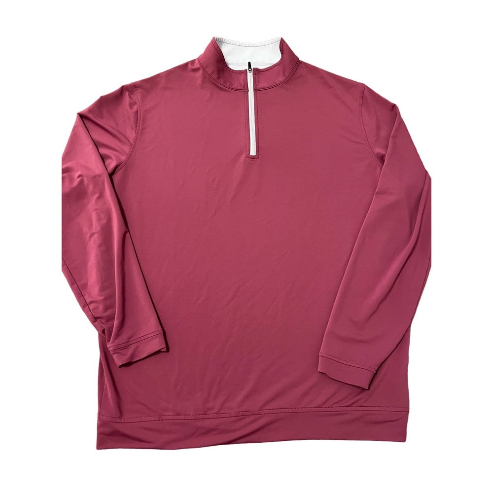 Peter Millar Maroon Quarter Zip Wicking Golf Pull Over XL